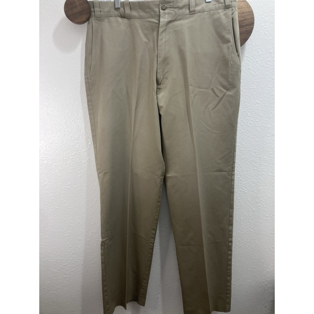 Vintage Sears Fieldmaster Perma Prest Pants USA Tan Khaki 34x30